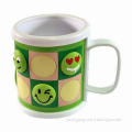 Colorful cartoon mug with different faces, suitable for gift, customized designs are welcome